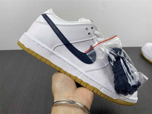 from Brenndasneakers Nike Dunk SB Low Orange Label White Navy CZ2249-100