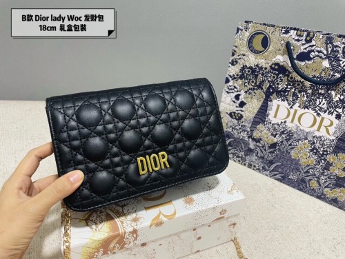 DIOR Woc Chain Dior's photocopied ancient flower pattern