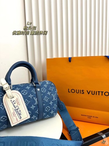 Louis Vuitton blue pillow bag 2024 new model