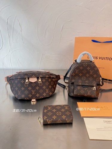 LOUIS VUITTON 3-piece combination bag