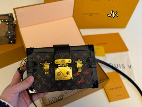 Louis Vuitton new monogram ETITE MALLE hard box messenger bag