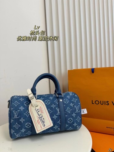 Louis Vuitton blue pillow bag 2024 new model