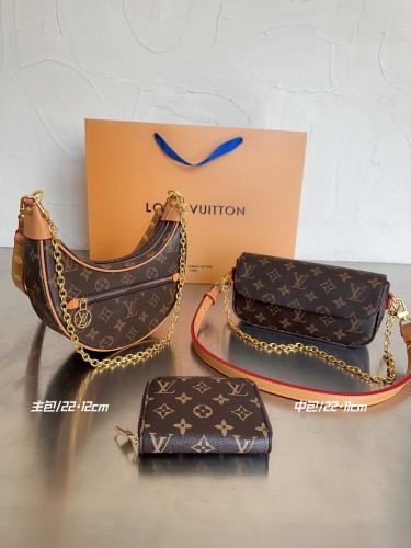 Louis Vuitton 3-piece combination bag