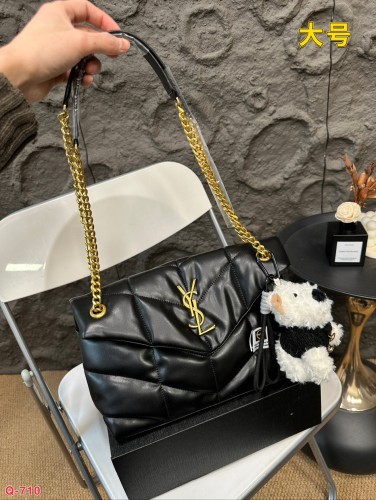 YSL Saint Laurent Cloud Bag Underarm Bag, Comes with a Doll Pendant as a Gift