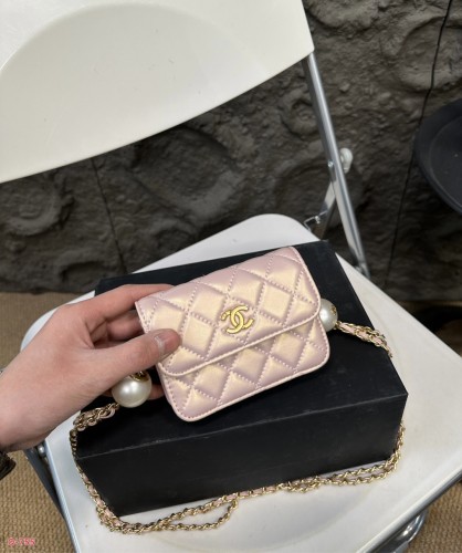 Chanel Double Pearl Adjustable Buckle Bag