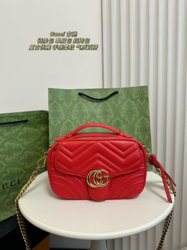 GUCCI leather chain bag shoulder bag crossbody bag