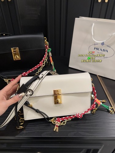 Prada Pure Leather 2024 Softsound Shoulder Bag PRADA