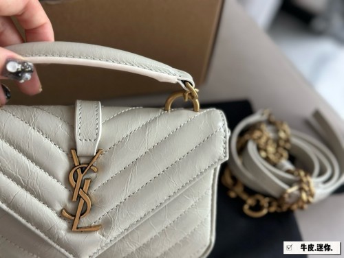 YSL Saint Laurent COLLEGE small mailman bag made of cowhide