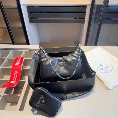 Prada counter limited edition cloud series HOBO three in one crossbody bag!