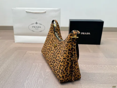 Prada Underarm Bag Panther Pattern Color Matching