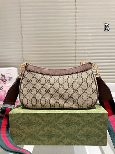 Gucci Gucci 25 New Ophidia Vintage Double G Canvas Small Underarm Bag