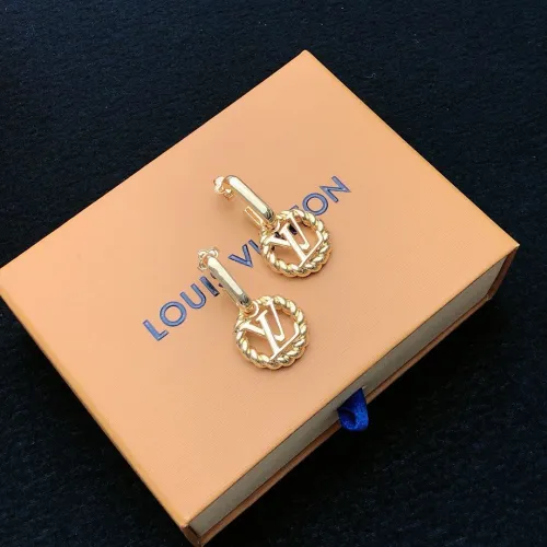 Louis Vuitton lv monogrammed stud earrings