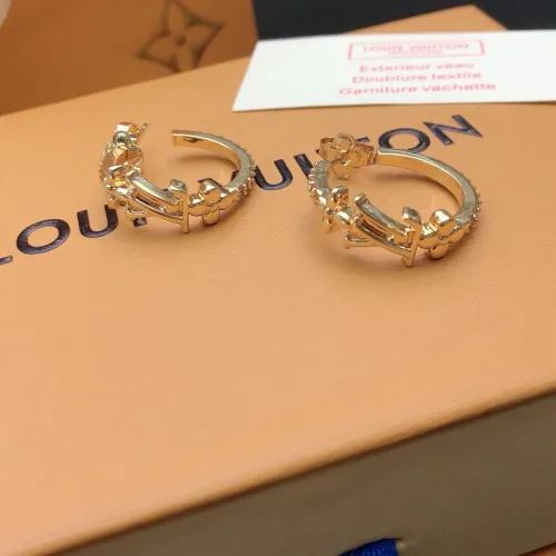 Louis Vuitton lv monogrammed stud earrings