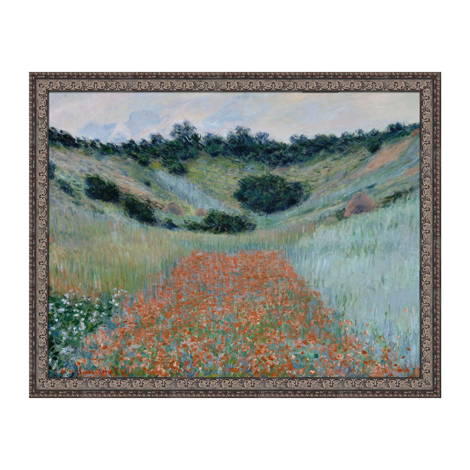 Canvas Print Poppy Field in a Hollow near Giverny,1885 by