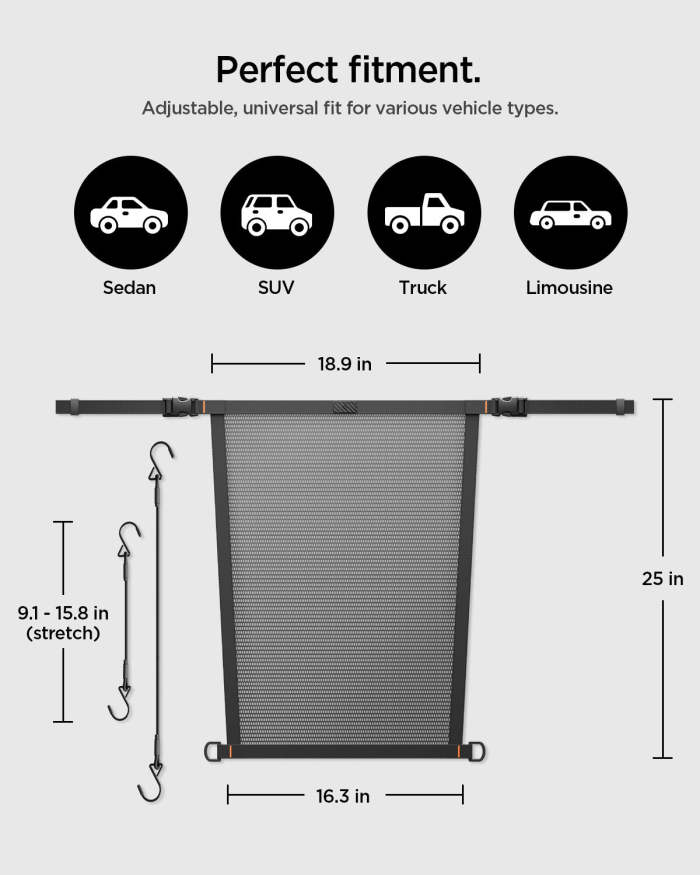 Pet Car Backseat Barrier | PS200