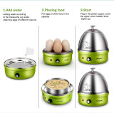 Electric Egg Cooker/Boiler, Rapid Egg-Maker, Egg-Steamer & Poacher