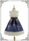 Grove Deer -Star Dust- Sweet Lolita constellation themed JSK Jumper Skirt Dresses Version II from Different Hemline