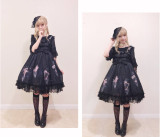 Grove Deer -Star Dust- Sweet Lolita constellation themed JSK Jumper Skirt Dresses Version II from Different Hemline