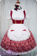 Chess Story -Cherry&Straberry- Sweet Lolita Salopettes With Apron