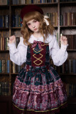 Neverland -Chocolate Bears- Sweet Lolita Salopettes