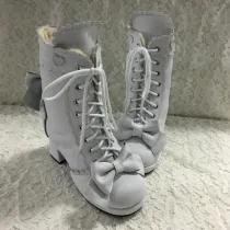 Antaina - Sweet Lolita Real Cow Leather Heels Shoes Boots