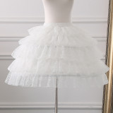 Bell Shaped A-line Shaped 55cm Long Adjustable Puffy Level Lolita Petticoat