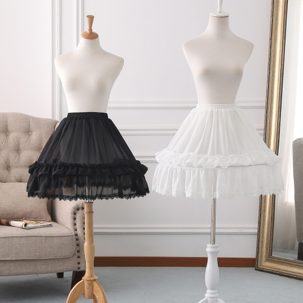 A-line Shaped 46cm Long Adjustable Puffy Level Lolita Petticoat