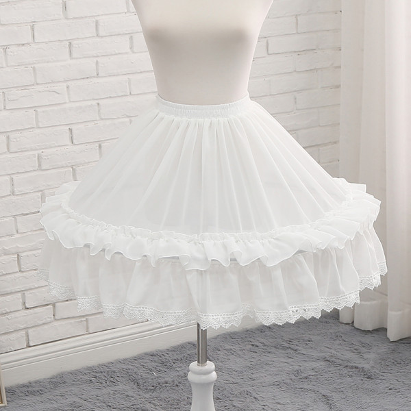 A-line Shaped 48cm Long Adjustable Puffy Level Lolita Petticoat