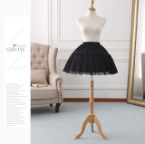 Bell Shaped A-line Shaped 46cm Long Adjustable Puffy Level Chiffon  Lolita Petticoat