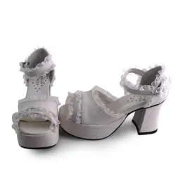 Antaina - Sweet Lolita Heels Shoes Sandals With Ruffle Trims