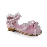 Pink X White(low heel)