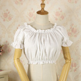 White(cotton+short sleeve)