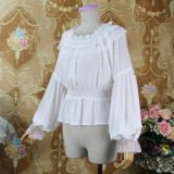 Classic Long Sleeve Off Shoulder Lolita Blouse