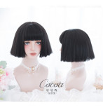 Alice Garden - 27cm Short Straight Black Lolita Wig
