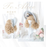 Alice Garden - 40cm Middle Length Curly Gold Lolita Wig