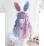Alice Garden - 65cm Long Curly Wavy Sweet Colored Pastel Rainbow Lolita Wig