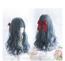 Alice Garden - 62cm Long Big Curly Wavy Dark Blue Lolita Wig