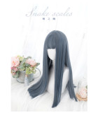 Alice Garden - Straight Grayish Blue Lolita Wig