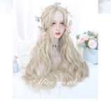 Alice Garden - 65cm Long Big Curly Wavy Blonde Lolita Wig