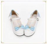 Angelic Imprint - Sailor Round Toe Lolita Platform Shoes with Bow