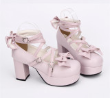 Angelic Imprint - Lolita High Chunky Heel Platform Round Toe Lolita Shoes