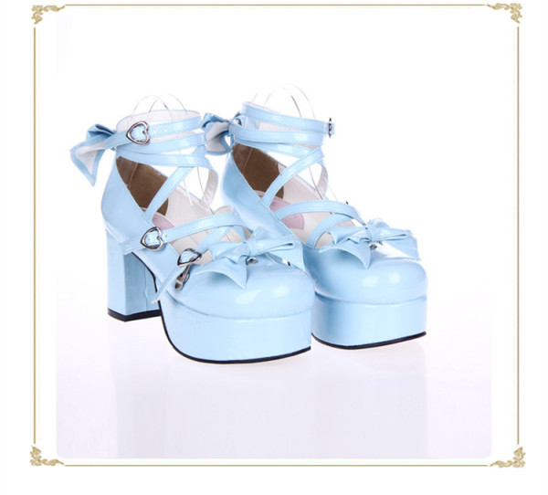 Angelic Imprint - Lolita High Chunky Heel Platform Round Toe Lolita Shoes