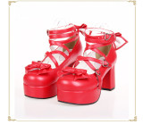 Angelic Imprint - Lolita High Chunky Heel Platform Round Toe Lolita Shoes