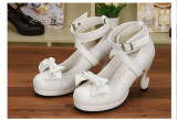Angelic Imprint - Classic High Stiletto Heel Lolita Shoes with Removable Bow