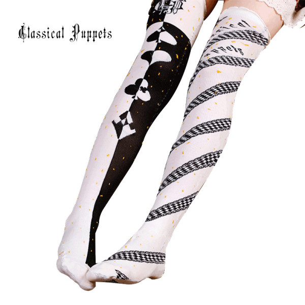 Classical Puppets - Over Knee Cotton Lolita Stocking for Autumn and Winter
