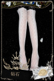 Yidhra - Diamond Over Knee Glass Yarn Lolita Stocking for Summer