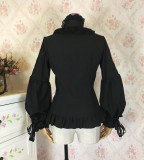 Chiffon Puffy/Flare Adjustable Long Sleeve Stand Collar Gothic Lolita Blouse