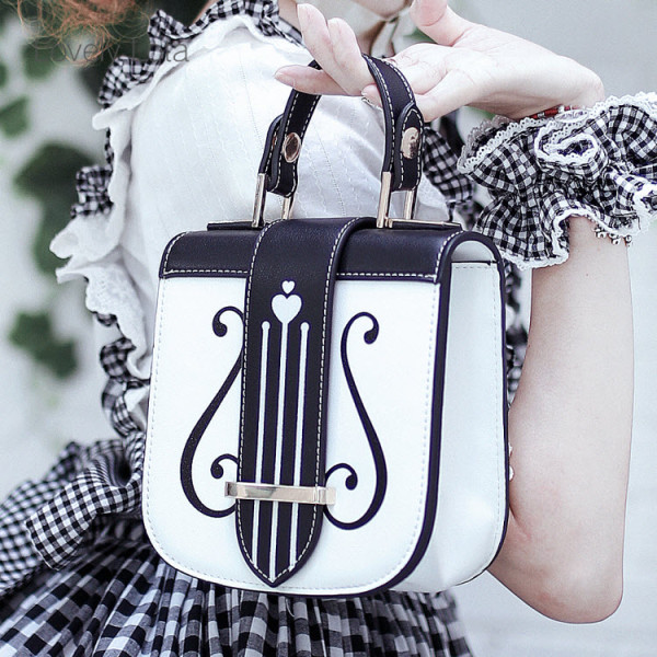 Lovely Lota - Vintage Harp Lolita Bag(Handbag, Shoulder Bag and Crossbody Bag Available)