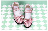 Angelic Imprint - Round Toe Buckle Sweet Lolita Flat Shoes with Bow