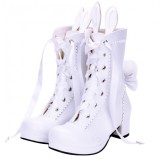 White(6cm chunky heel)